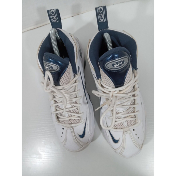 Nike Mens Air Total Max Uptempo Men 9 White Navy Shoes Sneakers SCZ2198-100 - Picture 5 of 16